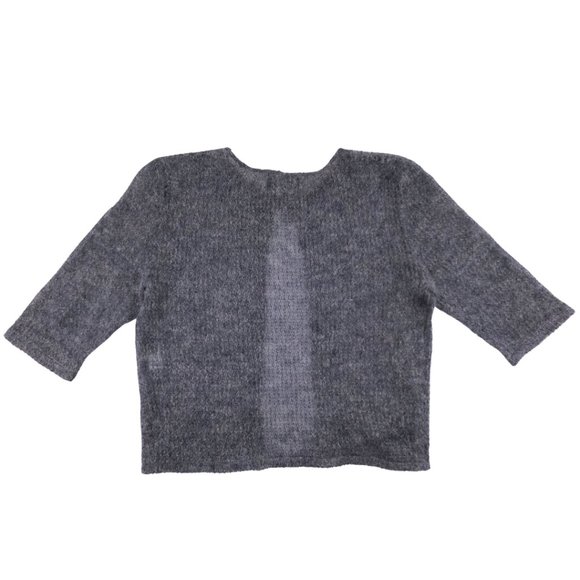 Vintage Mohair Cardigan Kay Unger Soft Purple One Button Sweater Womens Medium - Picture 5 of 6